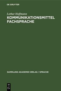 Produktbild: Kommunikationsmittel Fachsprache