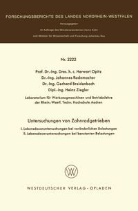 Produktbild: Untersuchungen an Zahnradgetrieben