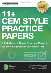 Produktbild: 11+ CEM Style Practice Papers: 3 Full Sets of Mock Practice Papers for the CEM (Durham University) Test