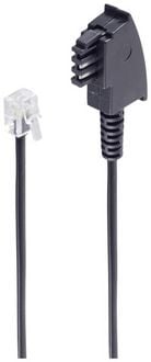 Produktbild: Shiverpeaks Telefon (analog) Anschlusskabel [1x TAE-F-Stecker - 1x RJ11-Stecker 6p4c] 3 m Schwarz