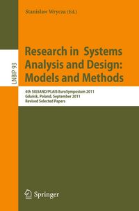Produktbild: Research in Systems Analysis and Design: Models and Methods