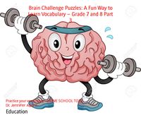 Produktbild: Brain Challenge Puzzles: A Fun Way to Learn Vocabulary - Grade 7 and 8 Part 3