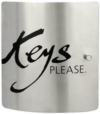 Produktbild: Burg W&auml;chter Schl&uuml;sselkasten 6205/10 Ni KEYS PLEASE 33640 Anzahl Haken 10 Edelstahl, Schwarz
