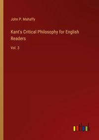 Produktbild: Kant's Critical Philosophy for English Readers