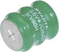 Produktbild: Varta V3/80H Knopfzellen-Akku 80H NiMH 80 mAh 3.6V 1St.