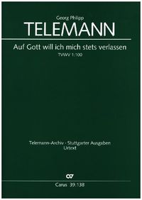 Produktbild: Auf Gott will ich mich stets verlassen, Partitur