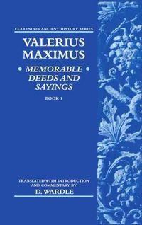 Produktbild: Valerius Maximus' Memorable Deeds and Sayings Book 1