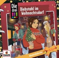 Produktbild: Die drei !!! Adventskalender - Diebstahl im Weihnachtsdorf,2 Audio-CDs