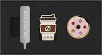 Produktbild Moleskine Country Pins USA Ostküste (2er-Set), Donut + Kaffebecher