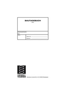 Produktbild: Bautagebuch