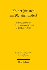 Produktbild: K&ouml;lner Juristen im 20. Jahrhundert