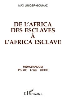 Produktbild: De l'Africa des esclaves &agrave; l'Africa esclave