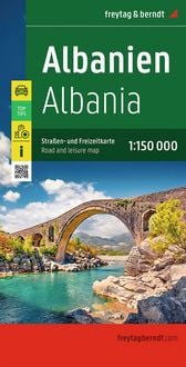 Produktbild: Freytag & berndt Stra&szlig;enkarte Albanien 1:150.000