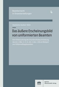 Produktbild: Das &auml;u&szlig;ere Erscheinungsbild von uniformierten Beamten