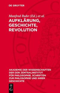 Produktbild: Aufkl&auml;rung, Geschichte, Revolution