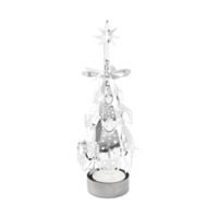 Produktbild Teelicht Baum Karussell, silber