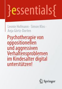 Produktbild: Psychotherapie von aggressiven und oppositionellen Verhaltensproblemen im Kindesalter digital unterst&uuml;tzen