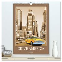 Produktbild: Drive America Plakate (hochwertiger Premium Wandkalender 2027 DIN A2 hoch), Kunstdruck in Hochglanz