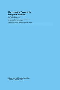 Produktbild: Legislative Process in the European Community