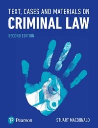 Produktbild: Text, Cases and Materials on Criminal Law