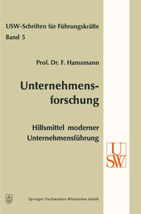 Produktbild: Unternehmensforschung