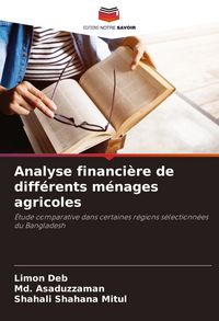 Produktbild: Analyse financi&egrave;re de diff&eacute;rents m&eacute;nages agricoles