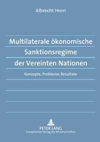 Produktbild: Multilaterale ökonomische Sanktionsregime der Vereinten Nationen
