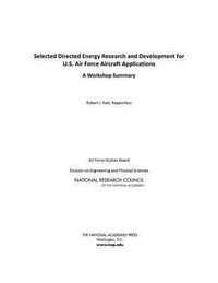 Produktbild: Selected Directed Energy Research and Development for U.S. Air Force Aircraft Applications