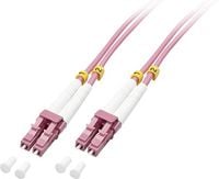Produktbild: LINDY 46340 Glasfaser LWL Anschlusskabel 1.00 m Pink [1x LC-Stecker - 1x LC-Stecker] 50/125 &micro; Multimode OM4
