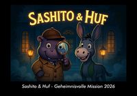 Produktbild: Sashito & Huf - Geheimnisvolle Mission 2026 Fotokalender DIN A3