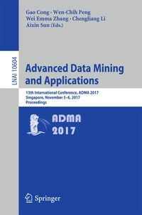 Produktbild: Advanced Data Mining and Applications