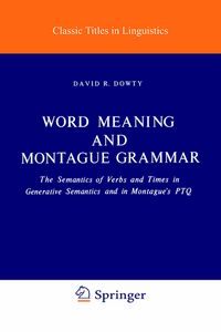 Produktbild: Word Meaning and Montague Grammar