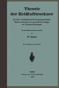 Produktbild: Theorie der Hei&szlig;lufttrockner