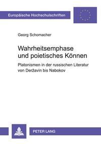 Produktbild: Wahrheitsemphase und poietisches K&ouml;nnen