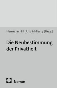 Produktbild: Die Neubestimmung der Privatheit
