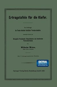 Produktbild: Ertragstafeln f&uuml;r die Kiefer