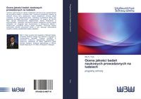 Produktbild: Ocena jako&iquest;ci bada&iquest; naukowych prowadzonych na ludziach