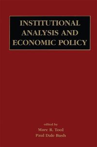 Produktbild: Institutional Analysis and Economic Policy