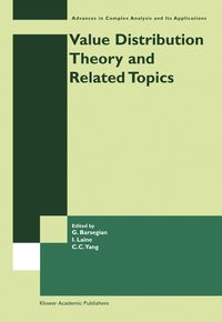 Produktbild: Value Distribution Theory and Related Topics