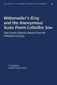 Produktbild: Wittenwiler's Ring and the Anonymous Scots Poem Colkelbie Sow
