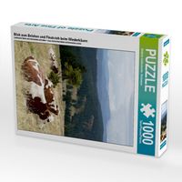 Produktbild: Blick zum Belchen und Fleckvieh beim Wiederk&auml;uen (Puzzle)