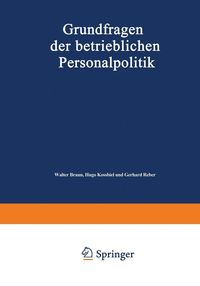 Produktbild: Grundfragen der betrieblichen Personalpolitik