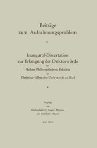 Produktbild: Beitr&auml;ge zum Aufrahmungsproblem