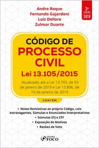 Produktbild: C&oacute;digo de Processo Civil Lei 13.105/2015 - 3. ed. - 2019.