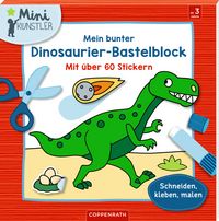 Produktbild: Mein bunter Dinosaurier-Bastelblock