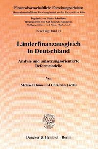 Bild vom Artikel Länderfinanzausgleich in Deutschland. vom Autor Michael Thöne