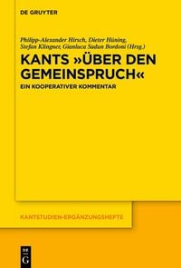 Produktbild: Kants &raquo;&Uuml;ber den Gemeinspruch&laquo;