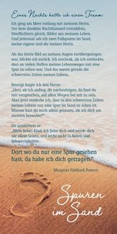 Produktbild: Faltkarte Spuren im Sand