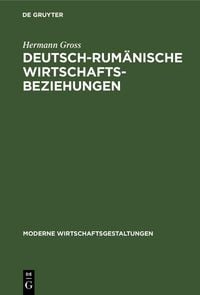 Produktbild: Deutsch-rum&auml;nische Wirtschaftsbeziehungen