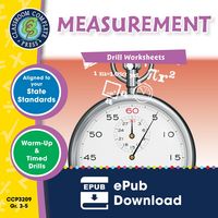 Produktbild: Measurement - Drill Sheets Gr. 3-5